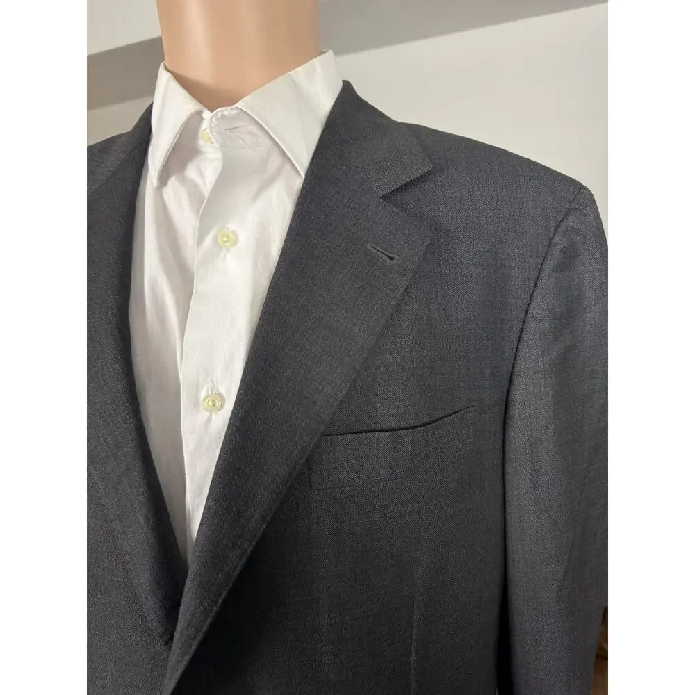 Brunello Cucinelli Charcoal Wool Sportcoat Jacket 54 IT 44 US Men’s Unstructured